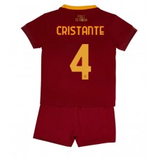 AS Roma Bryan Cristante #4 Hjemmedraktsett Barn 2022-23 Kortermet (+ korte bukser)